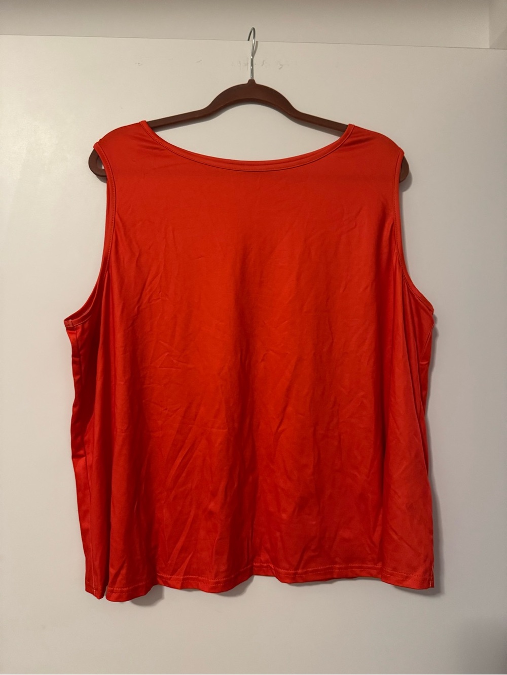 Women's Red Sleeveless Tank Top